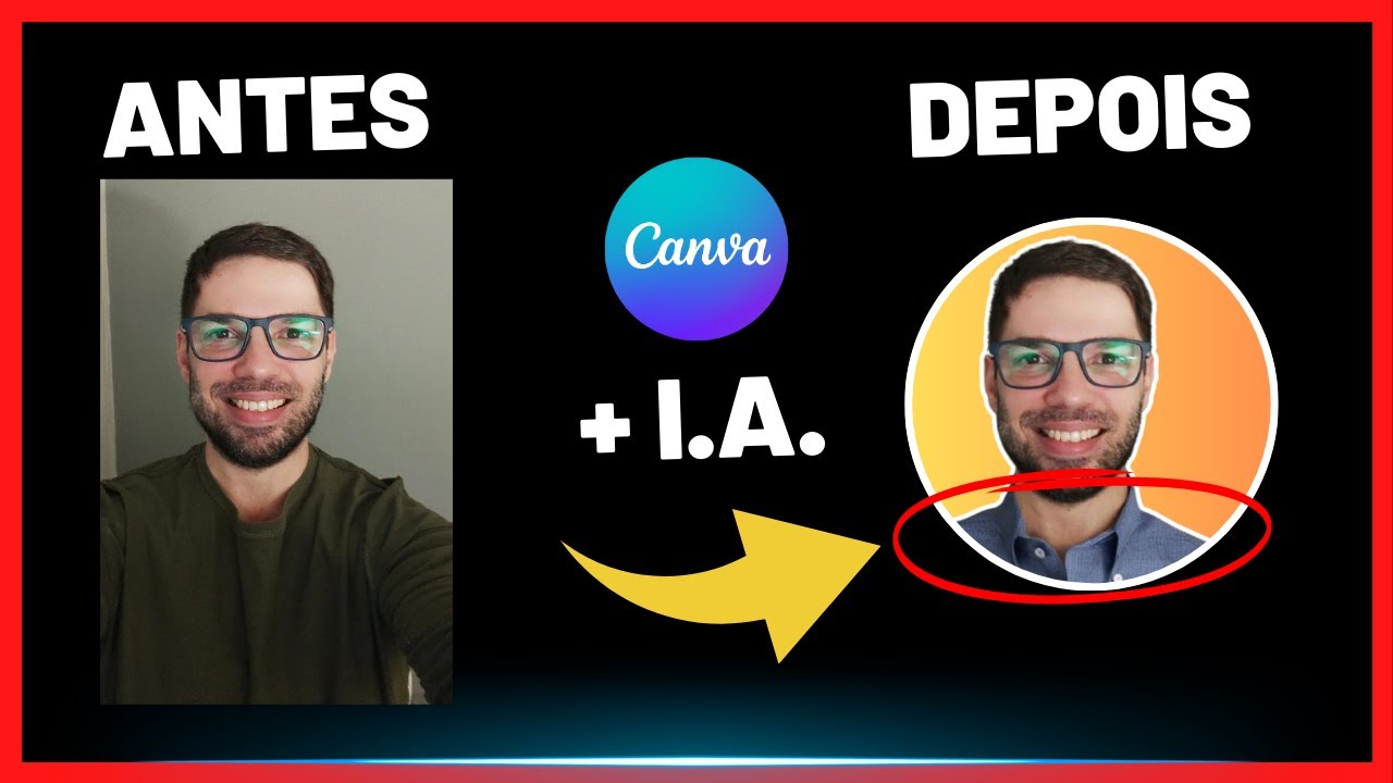 Como Criar FOTO DE PERFIL Profissional com IA no CANVA Grátis