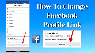 How To Change Facebook Profile Link 2023 | Change Facebook Profile URL