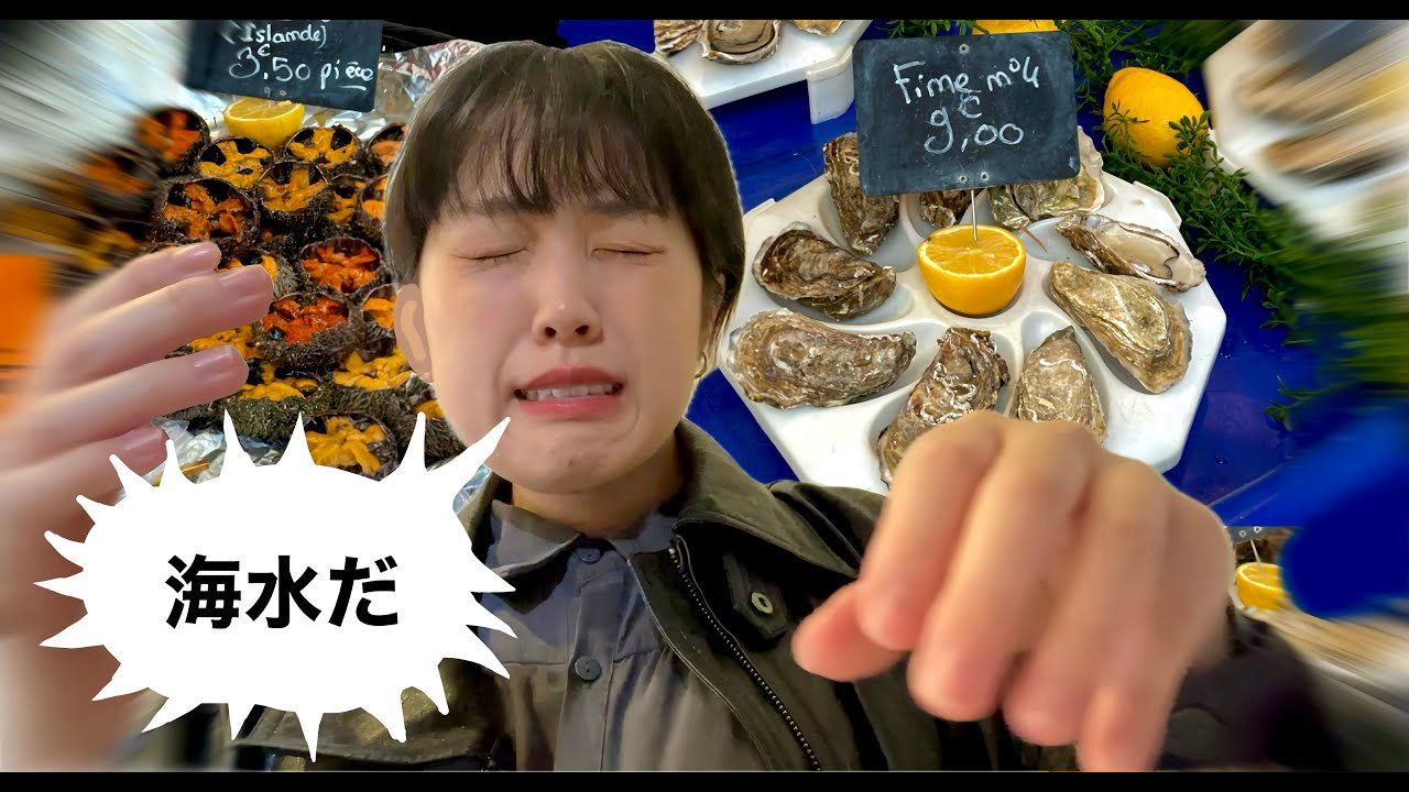 パリの朝市で生カキを食べたらまさかの事態に…【パリ ひとり旅】#vlogs