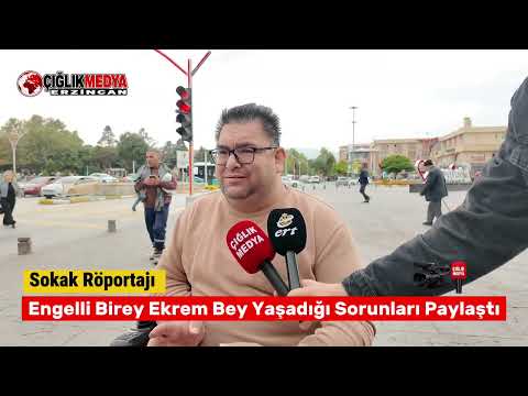 Erzincan’da Engelli Vatandaşın İsyanı! “Kaldırımlar Kapalı, Nasıl Geçelim?”