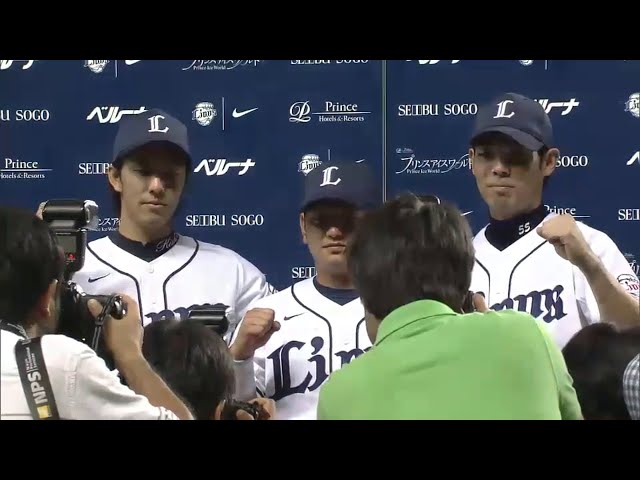ライオンズ・岸投手・森選手・秋山選手ヒーローインタビュー 2015/6/26 L-F