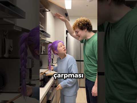 Mutfakta boyumla dalga geçti! 😭