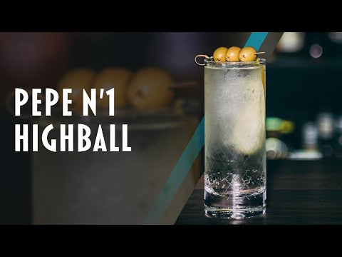 PEPE N'1 Highball. Cocktail with Gin, Sherry & Vermouth Blanco