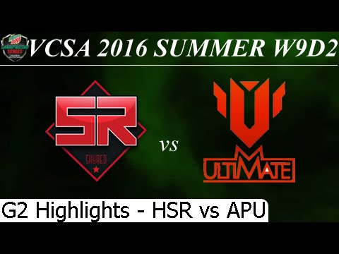 HSR vs APU Game 2 Highlights 16/07/2016 - VCSA Summer 2016 W9D2M5 Hanoi Skyred vs An Phat Ultimate