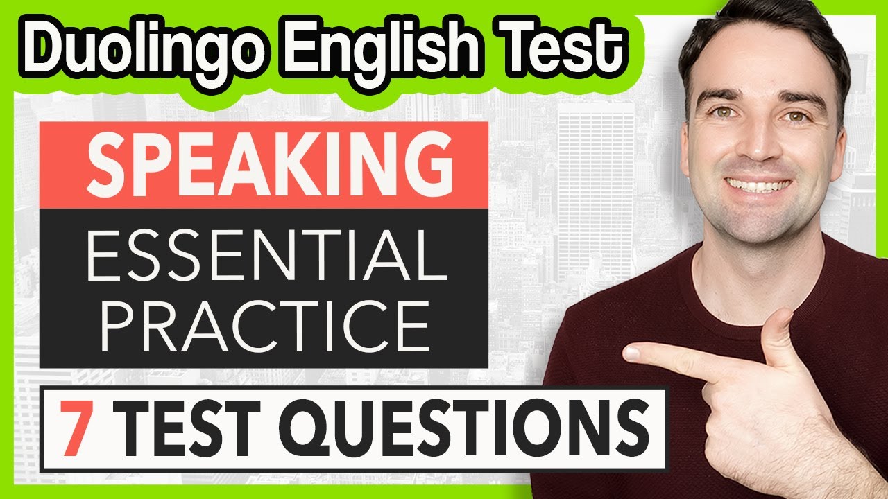 Listen & Speak Practice! 7 Questions and Answers - Duolingo English Test Practice