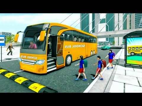 High School Bus Driving Games - City Bus Game - Driving Simulator - Car Games Android Games 2021