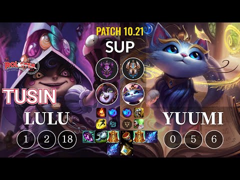 KT TusiN Lulu vs Yuumi Sup - KR Patch 10.21