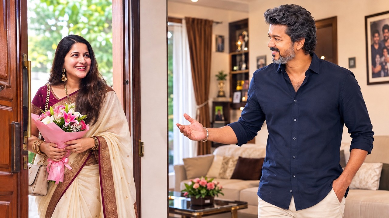 CM விஜய் 😮 வீட்டிற்கு சங்கீதா வருகை ?  | Thalapathy Vijay & Sangeetha Wedding Day S