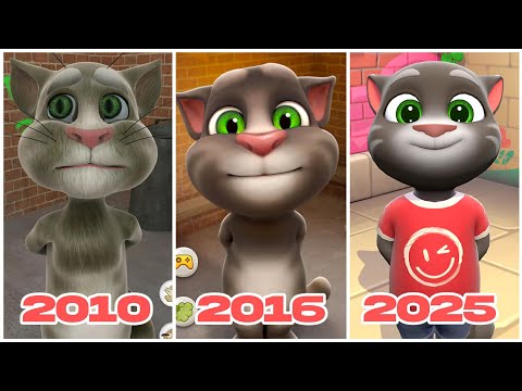 Talking Tom Cat 2010 vs Talking Tom Cat 2016 vs Talking Tom Cat 2025 Gameplay 