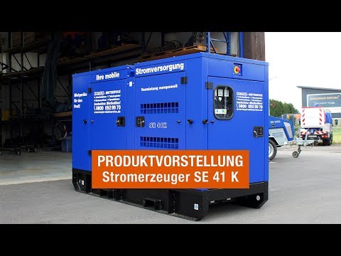 Stationärer Stromgenerator SE 41 K | 40 kVA Nenn-Leistung, 18,5 Std. Laufzeit