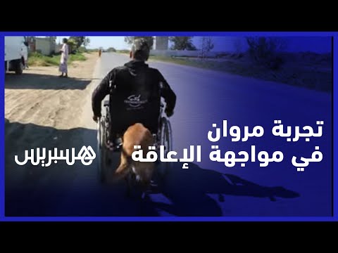 تسبب حادث مروري في تغيير حياته.. مروان العباسي يروي رحلته في مواجهة الإعاقة وعلاقته بكلبته