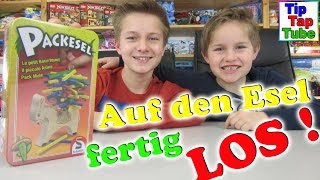 Packesel in Metalldose Spielzeug Video Unboxing und spielen Geschicklichkeitsspiel Kinderkanal