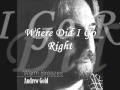 Where Did I Go Right - Andrew Gold