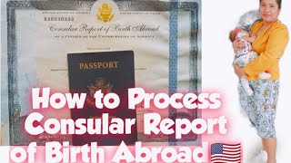 How to apply CRBA Consular Report of Birth Abroad 🇺🇲