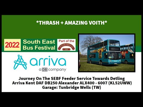 *Thrash + Amazing Voith* Journey On The SEBF Feeder Service | DAF DB250 ALX400 - 6007 (KL52CWW)