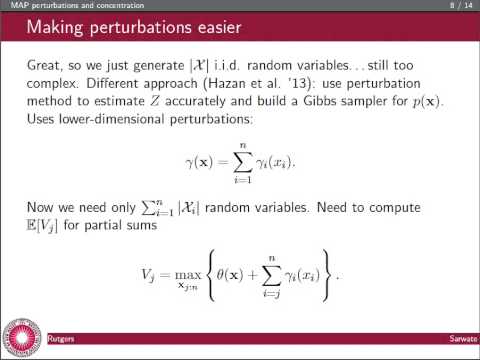 MAP Perturbations and Measure Concentration (ITA Workshop 2014)
