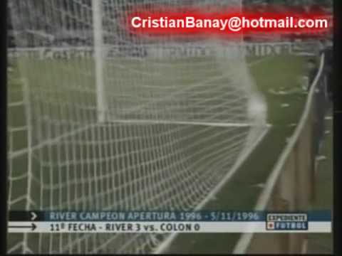 River 3 Colon 0 Apertura 1996 Fecha 11 River Campeon