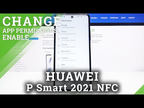 How to Change Apps Permissions in Huawei P Smart 2021 NFC?