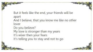 Cherie - Older Than My Years Radio Edit Lyrics