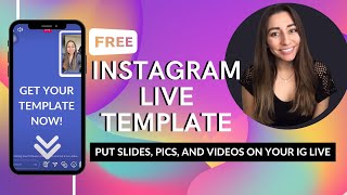 ✅Instagram LIVE Template 🆕Use photos and slides during your IG LIVE | FREE CANVA IG LIVE TEMPLATE