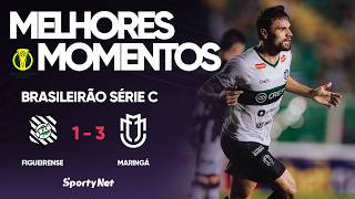 DOGÃO EMBALOU DE VEZ - Figueirense 1x3 Maringá - Melhores Momentos - Série C