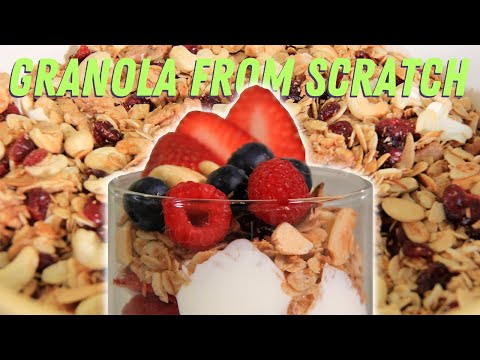 My Easy and Healthy Homemade Granola Recipe! (Gluten Free, Vegan, Vegetarian)