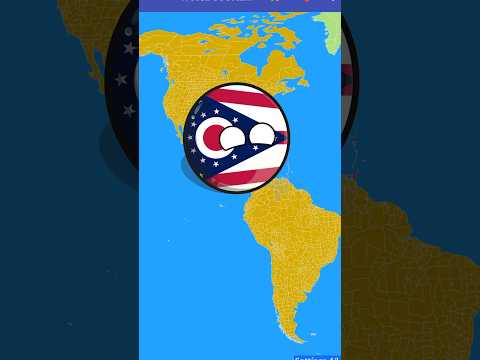 Ohio got his power 💪🏻 #countryballs #ohio #viral #shorts