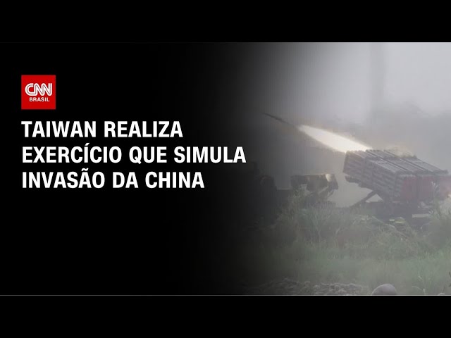 Taiwan realiza exercícios militares simulando ataque da China | BASTIDORES CNN