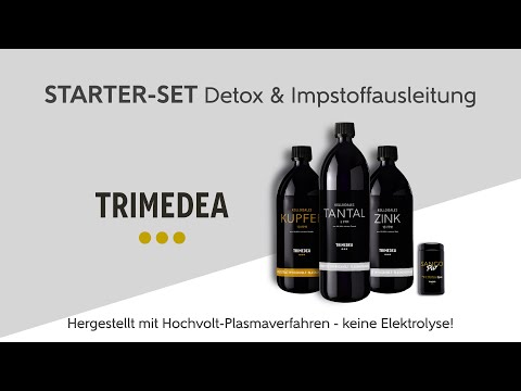 Starter-SET Detox & Impfstoffe - Kolloidales Tantal, Kupfer, Zink, Sango Koralle 8μm Partikelgröße