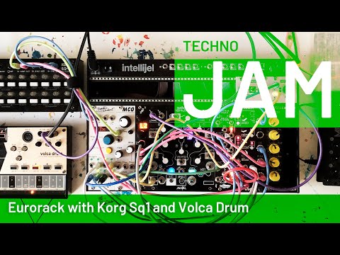 Techno Jam with modular synthesizers and volca drum.