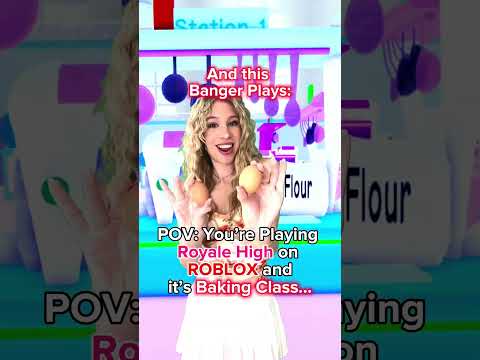 POV: It's BAKING CLASS In ROYALE HIGH ON ROBLOX....