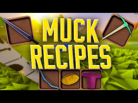 MUCK RECIPES | Armor, Tools, Weapons, Cooking