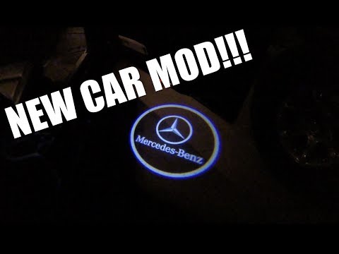 HOW TO INSTALL MERCEDES BENZ DOOR LIGHT (SHADOW LIGHT)!