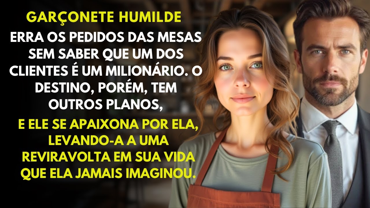 Garçonete HUMILDE confunde pedidos e não imagina que o CLIENTE MILIONÁRIO se apaixonará por ela...