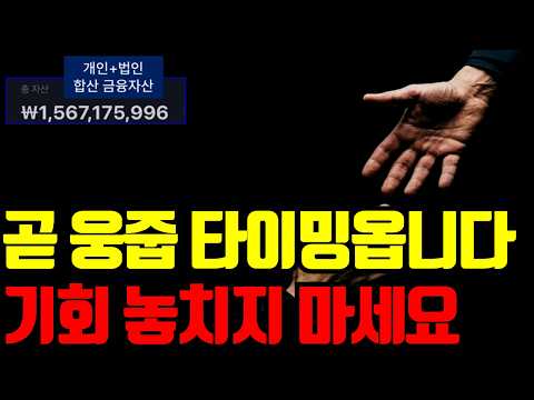 ⚠️ 빠르면 다음주 웅줍타이밍 옵니다. 오늘 영상 꼭 보세요