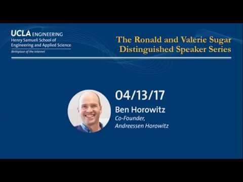 The Ronald and Valerie Sugar Distinguished Speaker Series feat. Ben Horowitz