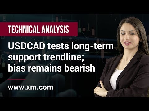 Technical Analysis: 18/10/2019 - USDCAD tests long-term support trendline; bias remains bearish
