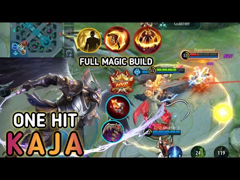 KAJA 1 HIT COMBO INSANE DAMAGE FULL MAGIC BUILD l KAJA EPIC COMEBACK l KAJA MVP GAMEPLAY - MLBB