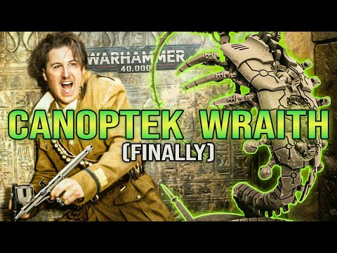 I finally painted my first Canoptek Wraith! Warhammer 40K Necrons made fast and easy.