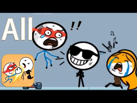 Attack Draw Line - Funny Stickman Puzzle Game - All Levels - Gameplay Walkthrough