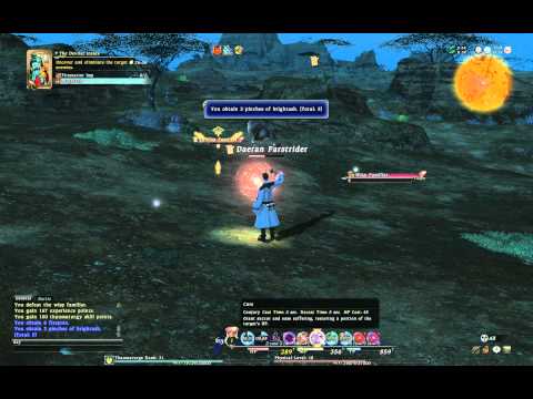 Final Fantasy XIV - Doing a Level 20 Levequest - Solo Difficulty