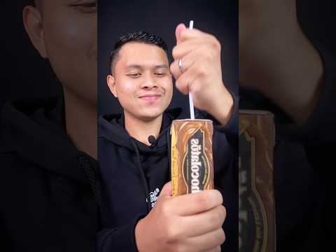 ASMR Drinking Chocolatos Mamma mia Lezatos #asmr #drink #chocolate