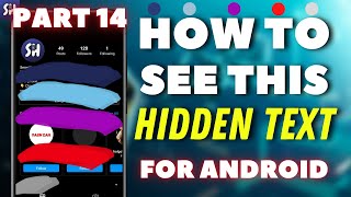 How to See Hidden Text in Image on Android | Unhide Painted Screenshots Blue, Sky Blue, Purple, Red