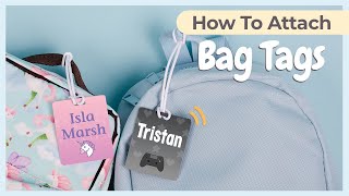 BAG TAGS: How to attach the loop (Mabel
