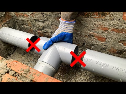 Mistakes When Installing PVC Drainage Pipes ! A Secret Tip From a 60-year-old Plumber Will Help You