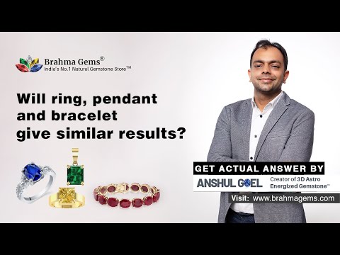 Will ring, pendant and bracelet give similar results?