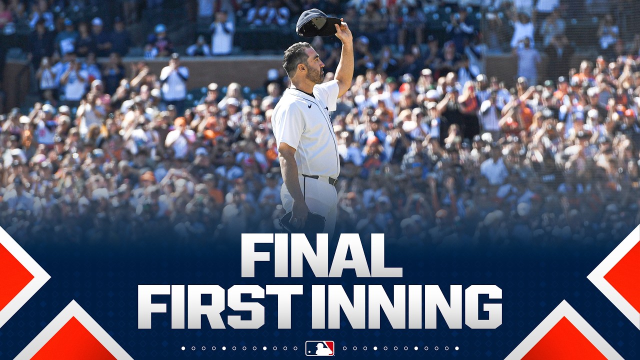 FULL 1ST INNING: Justin Verlander takes the mound one final time with the Tigers