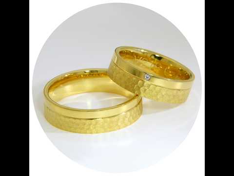 Verighete Aur 14 k Galben Diamant Natural | Athens