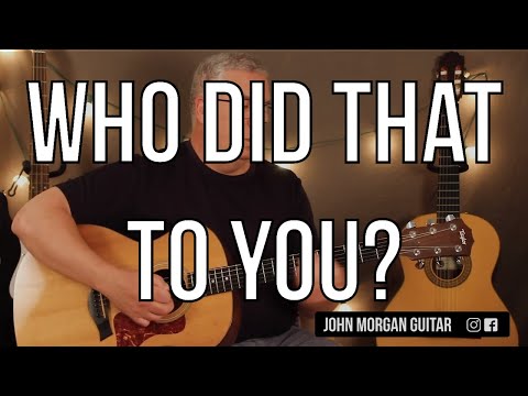 How to Play \"Who Did That To You?\" by John Legend (Guitar)