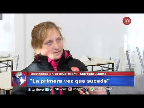 Destrozos en el club Alem